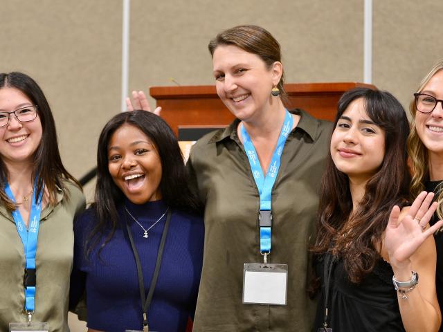 Left to right: Emily Yi, Zandile Makatini, Vanessa Woods, Jess Taghizadeh, Hunter Kelly