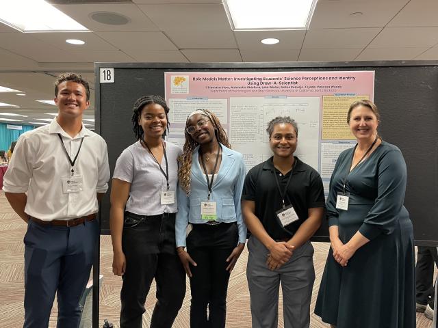 Left to right: Luke Winter, Chiamaka Utom, Antoinette Obiefuna, Mateo Requejo-Tejada, Vanessa Woods