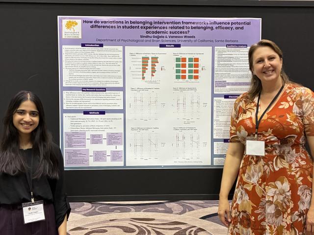 Left to right: Sindhu Gajjela and Vanessa Woods