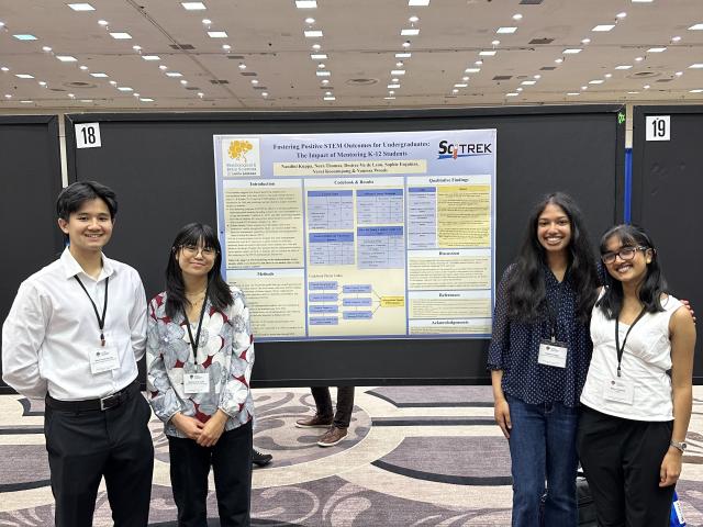 Left to right: Verut Kooanupong, Desiree Vu De Leon, Nandini Kuppa, Nora Thomas